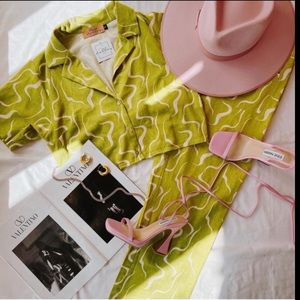 Stella Dallas Lime Swirl Matching Set Size Large